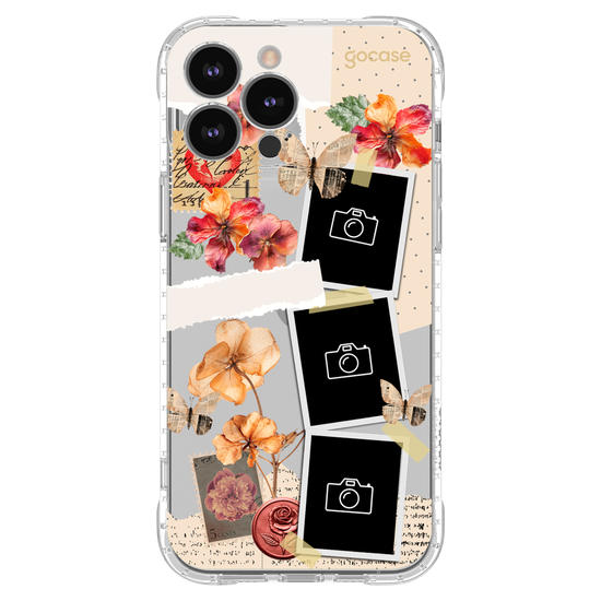 Capinha para celular  Floral Scrapbook