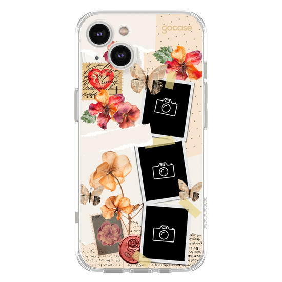 Capinha para celular  Floral Scrapbook