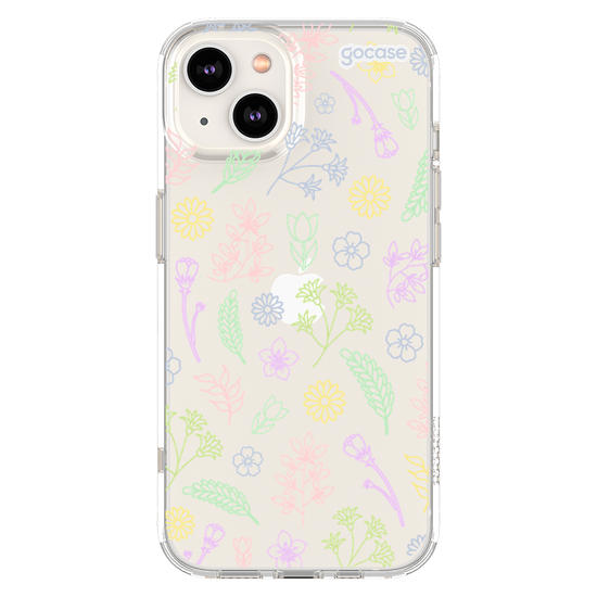 Capinha para celular  Floral em Tons Pastéis