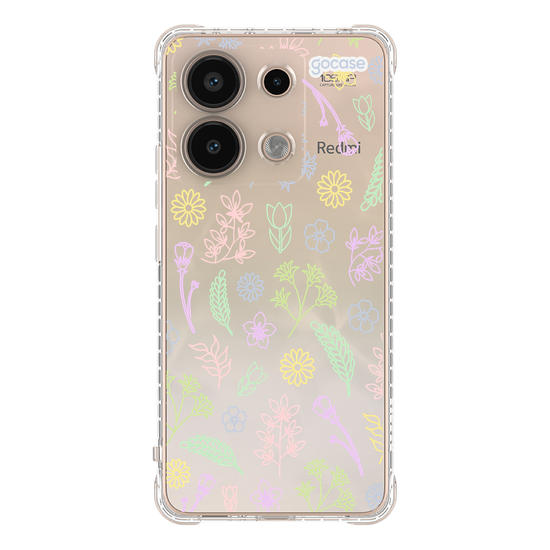 Capinha para celular  Floral em Tons Pastéis