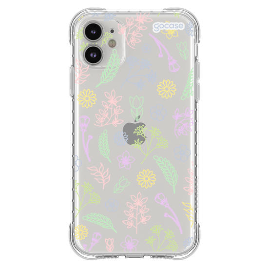 Capinha para celular  Floral em Tons Pastéis