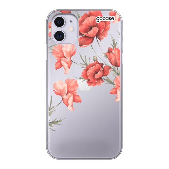 Red Floral Customizable Phone Case