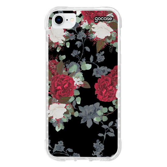 Capinha para celular Floral Vintage - Preta