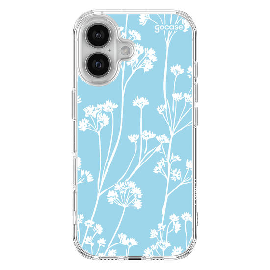 Capinha para celular Floral White Pattern