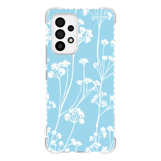 Capinha para celular Floral White Pattern