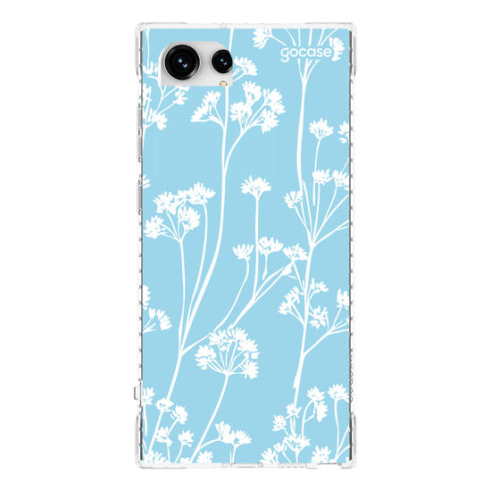 Capinha para celular Floral White Pattern