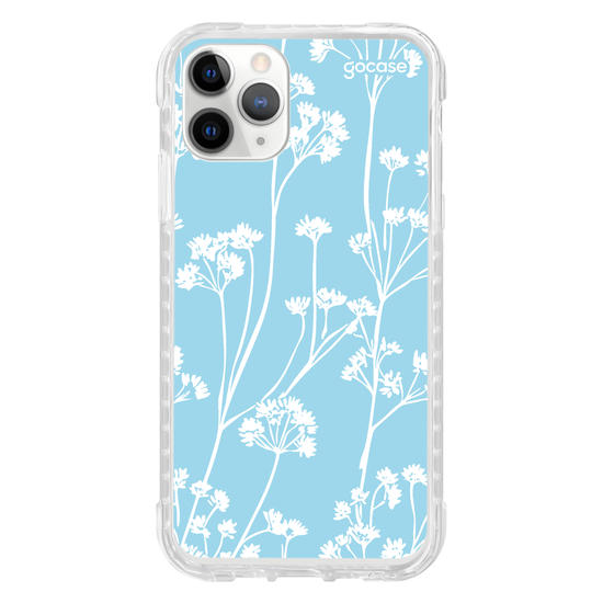 Capinha para celular Floral White Pattern