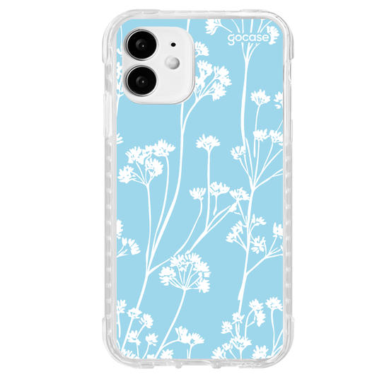 Capinha para celular Floral White Pattern
