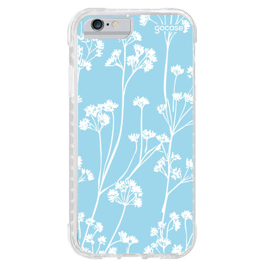 Capinha para celular Floral White Pattern