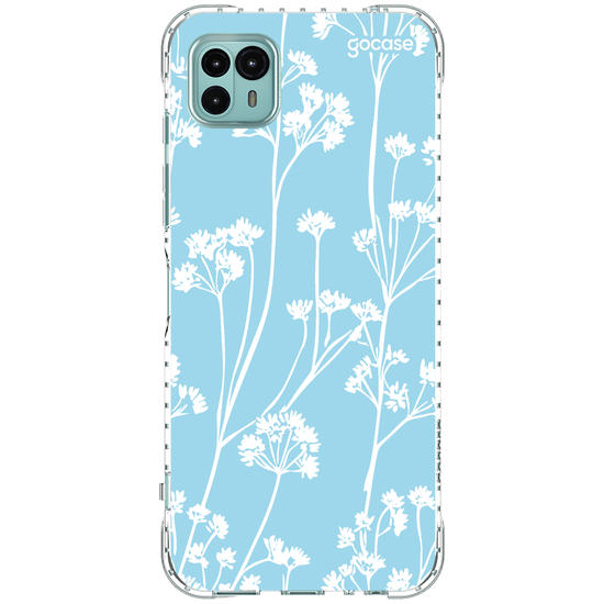 Capinha para celular Floral White Pattern