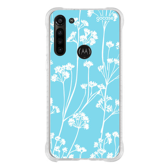Capinha para celular Floral White Pattern