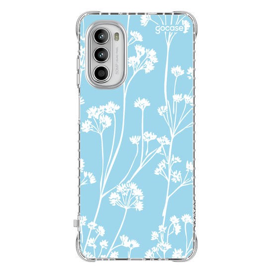Capinha para celular Floral White Pattern