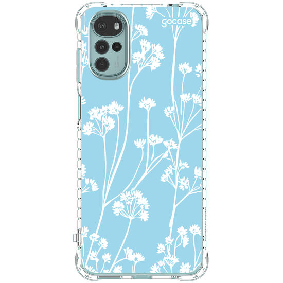 Capinha para celular Floral White Pattern