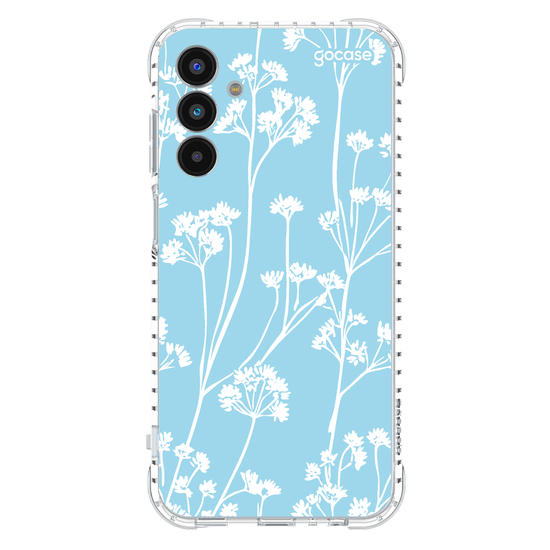 Capinha para celular Floral White Pattern