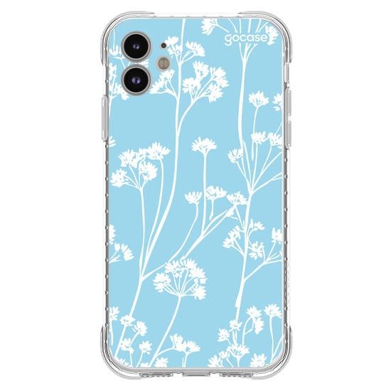Capinha para celular Floral White Pattern