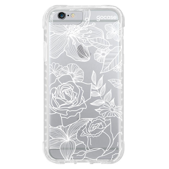 Capinha para celular Floral White