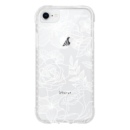 Capinha para celular Floral White