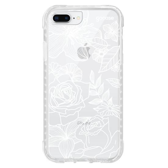Capinha para celular Floral White