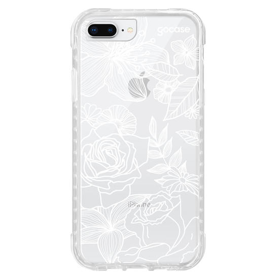 Capinha para celular Floral White