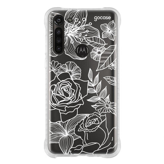 Capinha para celular Floral White