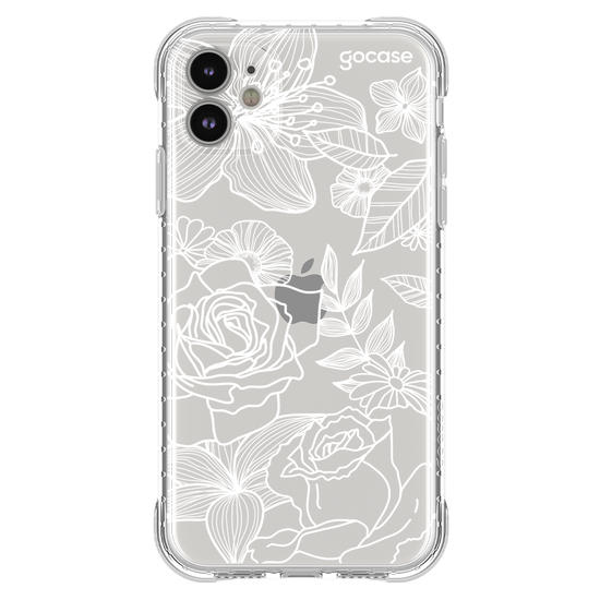 Capinha para celular Floral White