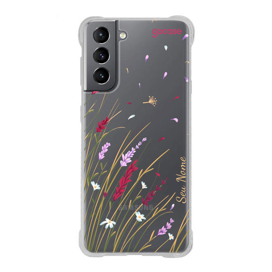 Capinha para celular Flores ao vento Capinha para celular Flores ao vento