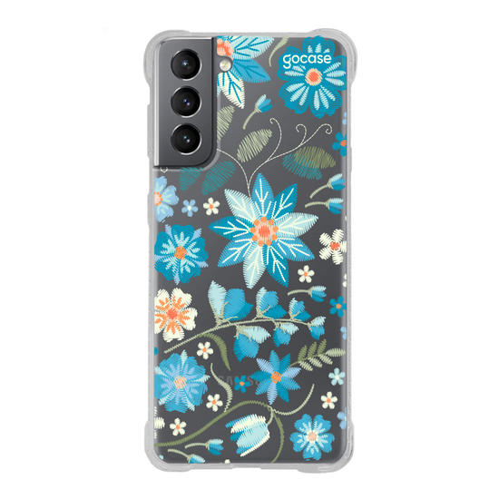 Capinha para celular  Flores Bordadas