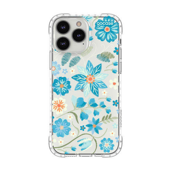 Capinha para celular  Flores Bordadas