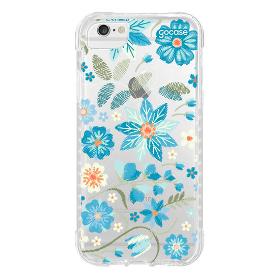 Capinha para celular  Flores Bordadas