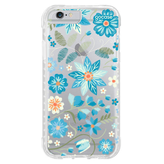 Capinha para celular  Flores Bordadas