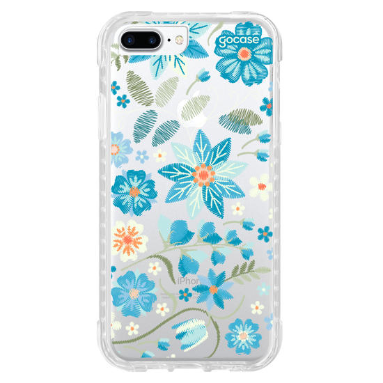 Capinha para celular  Flores Bordadas
