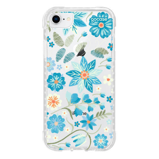 Capinha para celular  Flores Bordadas