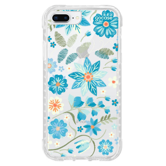 Capinha para celular  Flores Bordadas