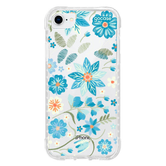 Capinha para celular  Flores Bordadas