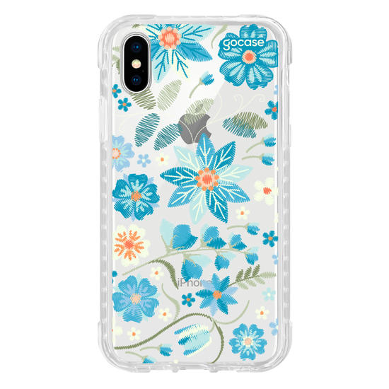 Capinha para celular  Flores Bordadas