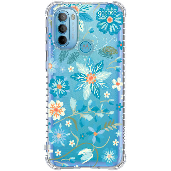 Capinha para celular  Flores Bordadas