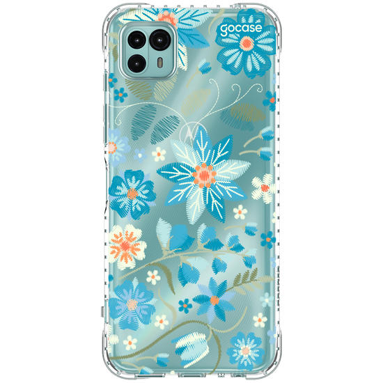 Capinha para celular  Flores Bordadas