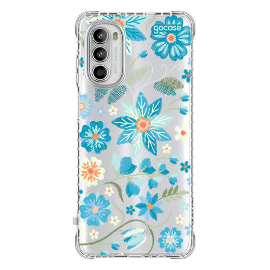 Capinha para celular  Flores Bordadas