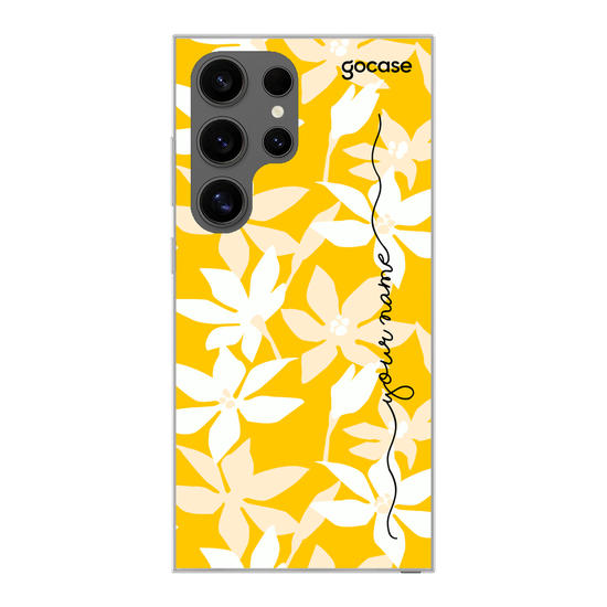 White & yellow Flowers Phone Case