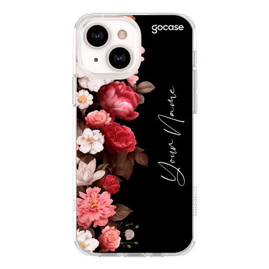 Classic Black Flowers Phone Case