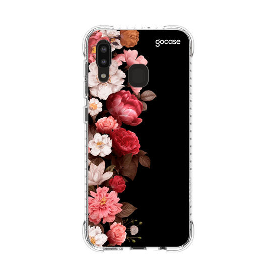 Capinha para celular Flores Clássicas Black