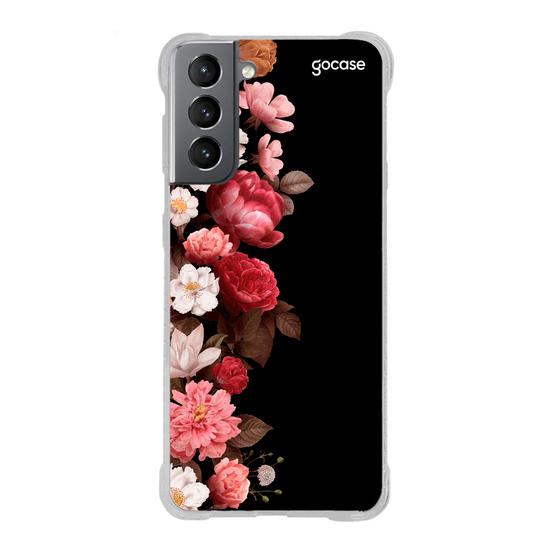 Capinha para celular Flores Clássicas Black