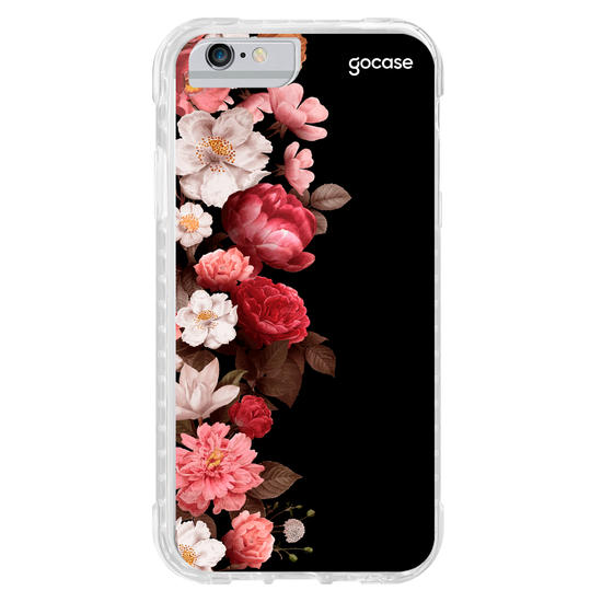 Capinha para celular Flores Clássicas Black