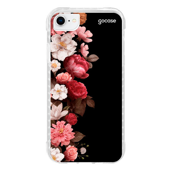 Capinha para celular Flores Clássicas Black
