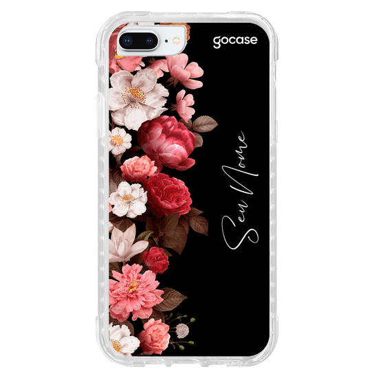 Capinha para celular Flores Clássicas Black