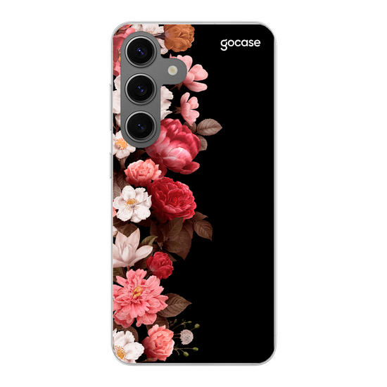 Classic Black Flowers Phone Case