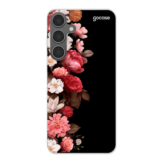Classic Black Flowers Phone Case