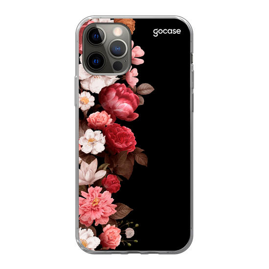Classic Black Flowers Phone Case