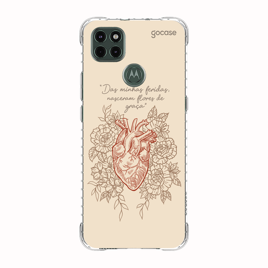 Capinha para celular  Das minhas feridas, nasceram flores de graça