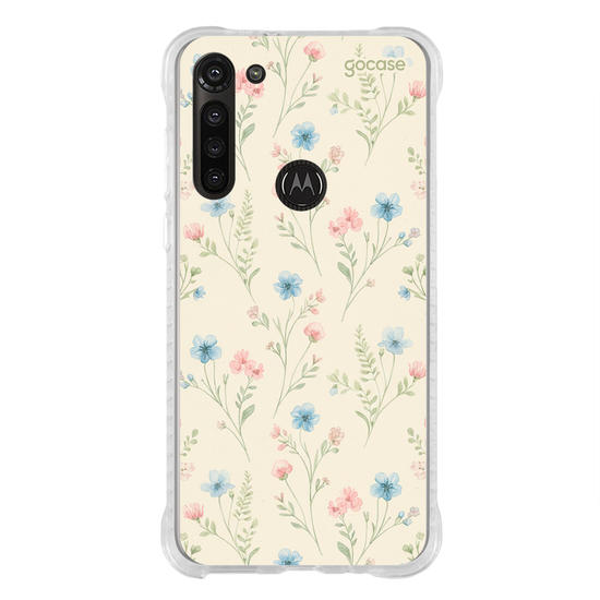 Capinha para celular  Flores Delicadas Pastel